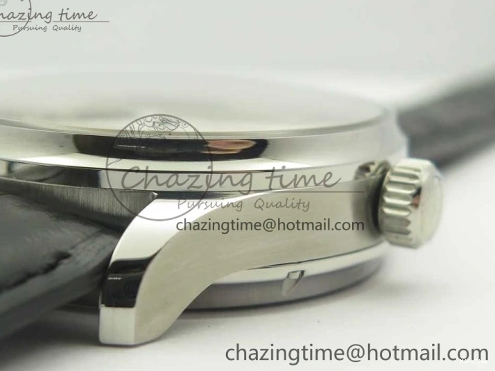 MIROTIME 0426 Upgraded Portuguese Flying Tourbillon SS White Dial 2 Sub Dials on Black Leather Strap 7161